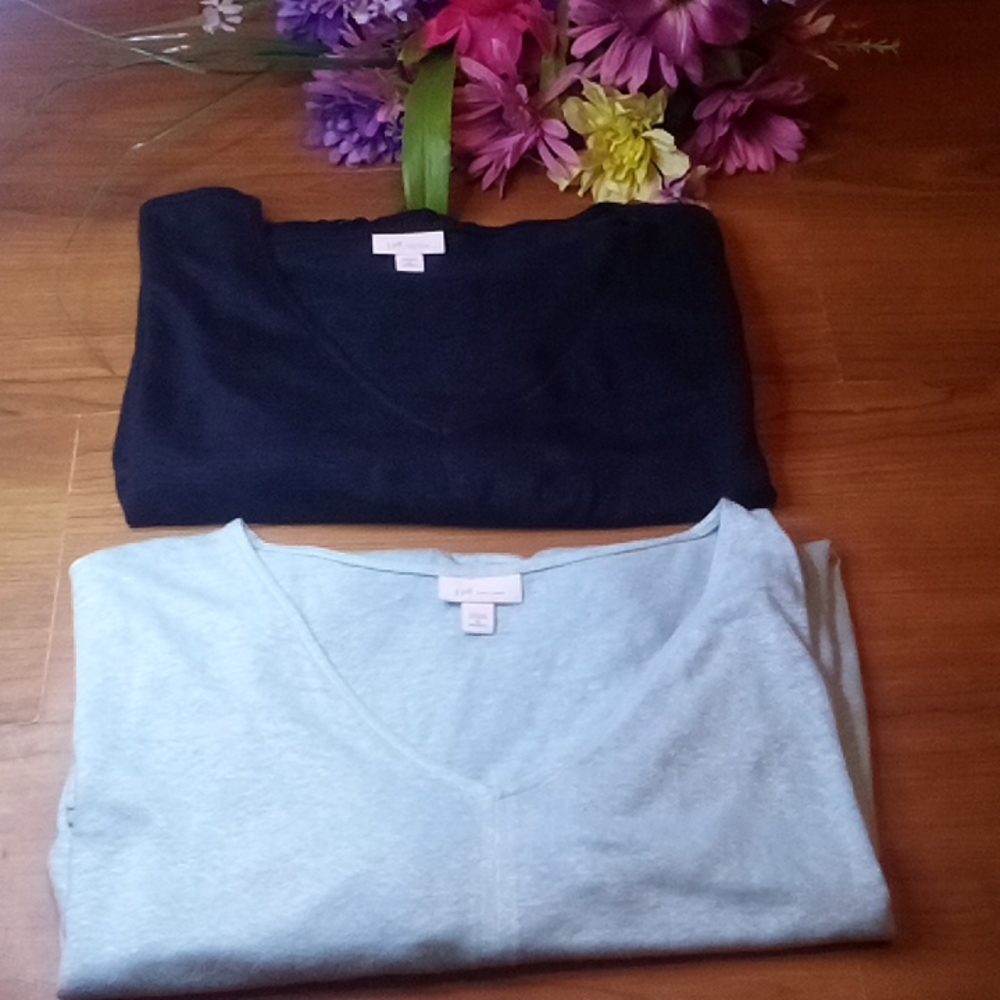 Bundle Women's "J-Jill" 100% linen short sleeve tops
